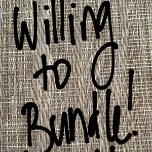 Willing to bundle/offer deals! Just ask :)